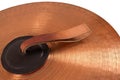 Close up of an prcussion cymbals Royalty Free Stock Photo