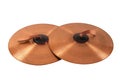 Close up of an prcussion cymbals Royalty Free Stock Photo