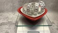 Precision scales, heart plated plates and tape measure