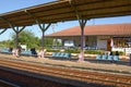 Preng train station in Chachoengsao Thailand