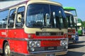 Retro UK Red Bus Transportation, England 