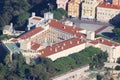 Close-up of the Prince's Palace in Monaco (Aerial View) Royalty Free Stock Photo