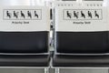 Close - up Priority seat at the airport Royalty Free Stock Photo