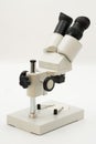 Professional Stereo Microscope on White Background Royalty Free Stock Photo
