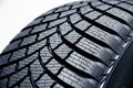 Close up profile modern car tyres Royalty Free Stock Photo