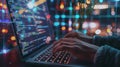 Close-up of Programmer Coding. AI generated