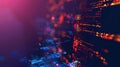 Close up of programming code on a laptop screen with blurred background. AIG53F. Royalty Free Stock Photo