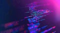 Close up of programming code on a laptop screen with blurred background. AIG53F. Royalty Free Stock Photo