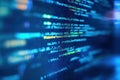 Close-up of Programming Code on a Screen Royalty Free Stock Photo
