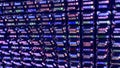 Close up of programming code strings changing the digital on screen, abstract hacking background. Animation. Many rows Royalty Free Stock Photo