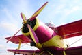 Close-up propeller plane Royalty Free Stock Photo