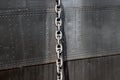 Cleveland, Ohio May 17, 2020 Close up of pulley chain at the front of the Steamship William G. Mather vessel, a retired Great Lake