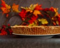 Close-up of Pumpkin Pie Crust Royalty Free Stock Photo