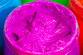 close up purple color of ink for print tee shirt..