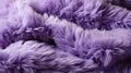 A close up of purple fur