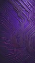 Close up of a Purple high tech circuit board background illustration. Royalty Free Stock Photo
