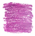 Close up of purple lipstick texture isolated.