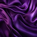 Close-Up of Purple Satin Fabric