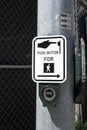 Close up of a Push for Crosswalk Sign Royalty Free Stock Photo