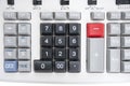 Close-up of pushbuttons of calculator Royalty Free Stock Photo