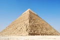 Close-up on the pyramid of Kefren in Cairo, Giza, Egypt