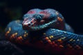close up of a python. Generative AI Royalty Free Stock Photo
