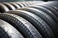 close-up of radial tire construction Royalty Free Stock Photo