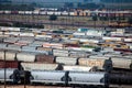 Railcars on Tracks Royalty Free Stock Photo