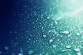 Close up rain water drops on the dark blue sponge surface as Royalty Free Stock Photo