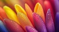 Close-Up of Rainbow-Colored Pasta with Glitter Royalty Free Stock Photo