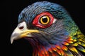 Close up of a Rainbow Pheasant (Cyornis pygargus)