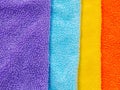 rainbow towels for bath Royalty Free Stock Photo