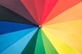 Close-up of a rainbow umbrella Royalty Free Stock Photo