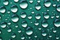 close-up of raindrops on a plastic surface Royalty Free Stock Photo