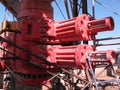 Blow-Out Preventer on Oil Drilling Rig