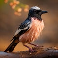 Close up of rare Rosy Starling