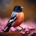 Close up of rare Rosy Starling