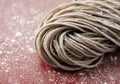 Close-up of raw soba noodles Royalty Free Stock Photo