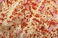 Close-up of raw uncooked pizza Royalty Free Stock Photo