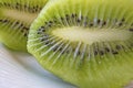 Close up slice of kiwi fruit Royalty Free Stock Photo