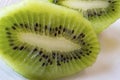 Close up slice of kiwi fruit Royalty Free Stock Photo