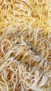 Close up ready to eat spaghetti pasta Royalty Free Stock Photo