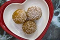 Close up traditional turkish kemalpasa dessert on plate