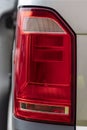 close-up. rear brake light, minibus. vertical. new Royalty Free Stock Photo