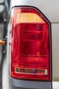 close-up. rear brake light, minibus. vertical. new Royalty Free Stock Photo