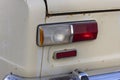 Close-up of the rear light of an old vintage car from the USSR Royalty Free Stock Photo