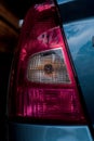 Close up of rear taillight on a vehicle Royalty Free Stock Photo