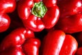 Close-up red bell peppers background with copy space. Paprika filling the whole photo Royalty Free Stock Photo