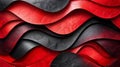 A close up of a red and black abstract patterned wallpaper, AI Royalty Free Stock Photo