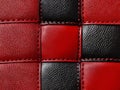 A close up of a red and black leather texture Royalty Free Stock Photo